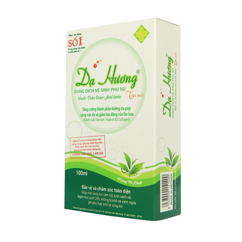 Dung dịch vệ sinh dạ hương trà xanh tươi mát.chai 100ml