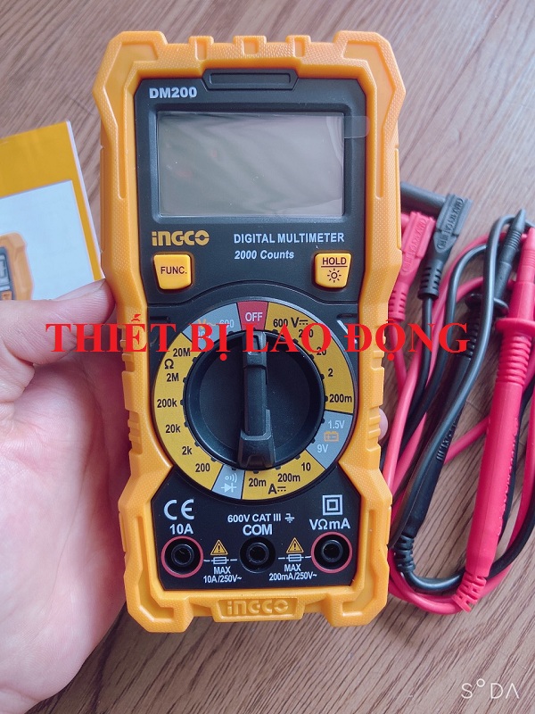 Đồng hồ đo điện vạn năng Ingco DM200