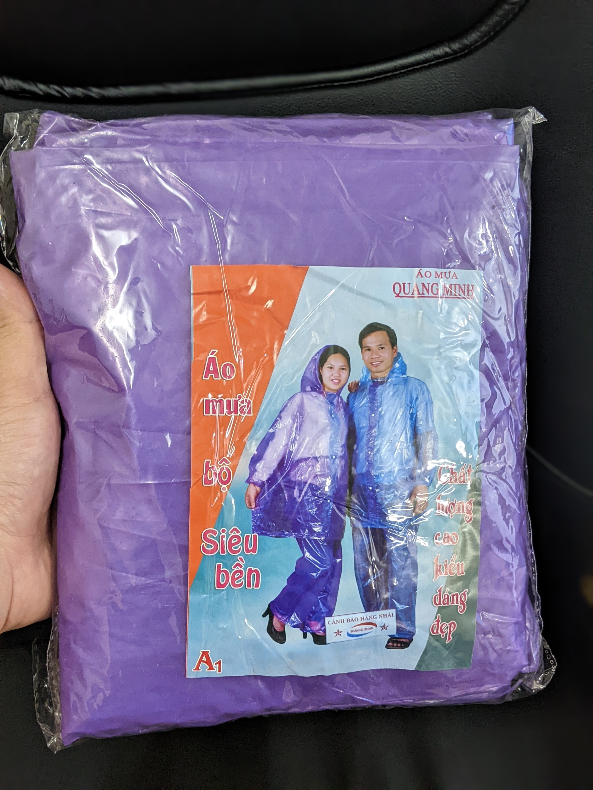 Bộ quần áo mưa NILON tiện dụng - Loại đẹp dày dặn có thể dùng nhiều lần