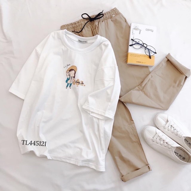 Set áo nghộ nghĩnh + quần kaki