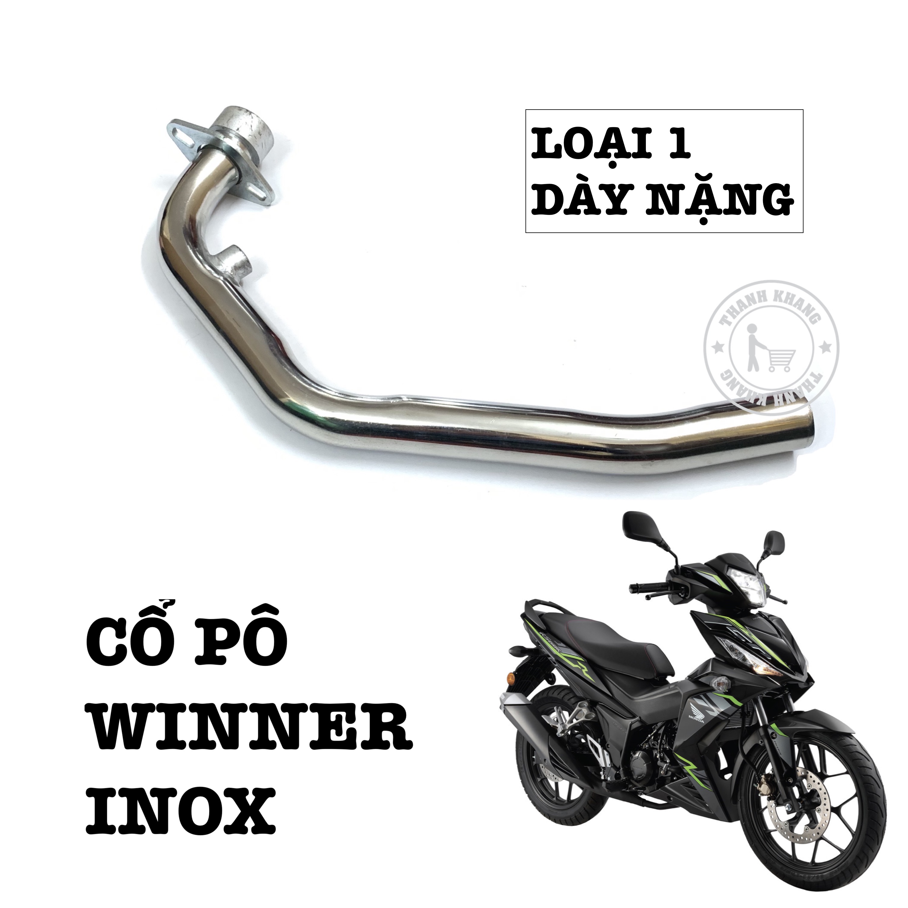 Cổ pô winner sonic inox thanh khang CGV141