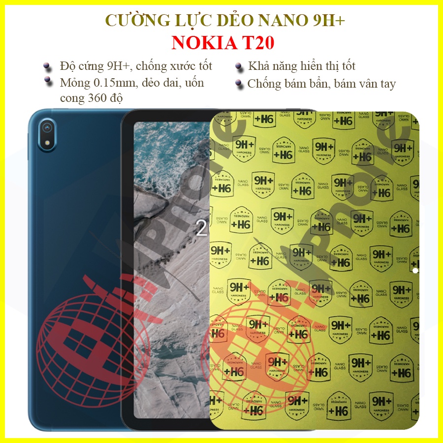 Dán cường lực dẻo nano Nokia T20 10.4inch