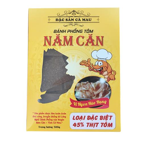 [HCM]BÁNH PHỒNG TÔM NĂM CĂN hộp 500g (ĐẶC SẢN CÀ MAU - loại ĐẶC BIỆT)