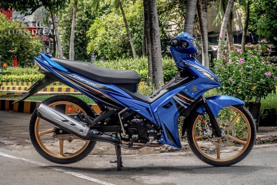Tem rời ex 2010 Crypton dán xe xanh spark