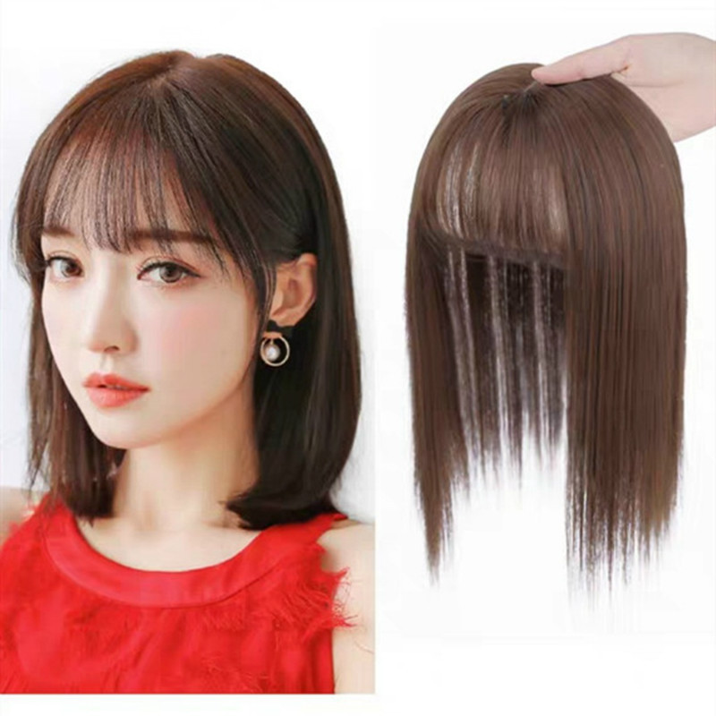 Tóc giả mái thưa phủ hói tự nhiên có da đầu
