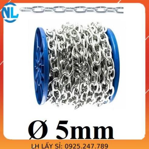 Dây xích sắt mạ kẽm Ø cáp thép giá sỉ