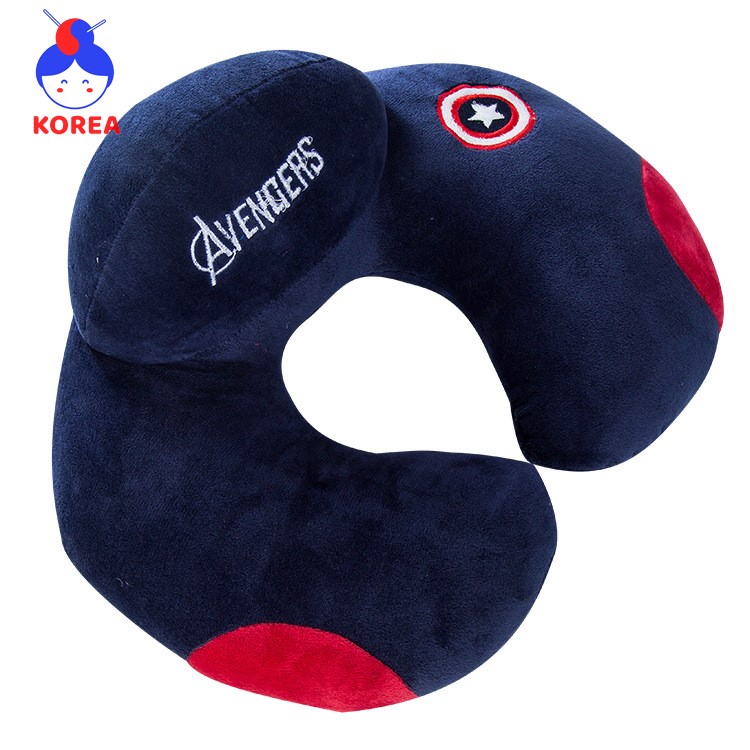 Gối kẹp cổ kê cổ chữ u du lịch văn phòng hình avenger cá tính gia dụng korea