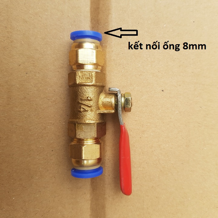 Van khóa ống phun sương 8mm