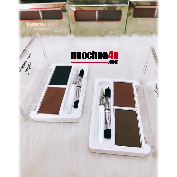Bột Kẻ Chân Mày 2 Ngăn MIRA EYEBROW CAKE