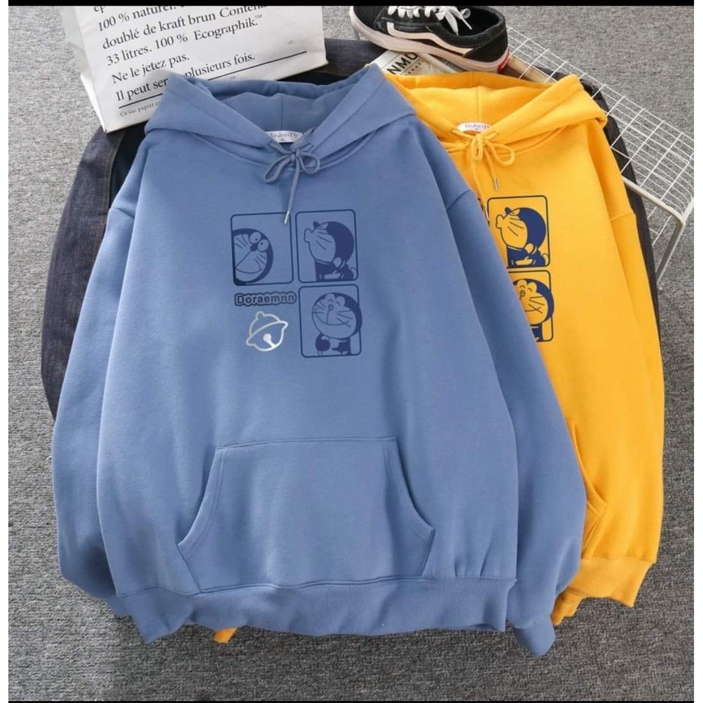 Áo hoodie 3 hình Doremon DTR1120