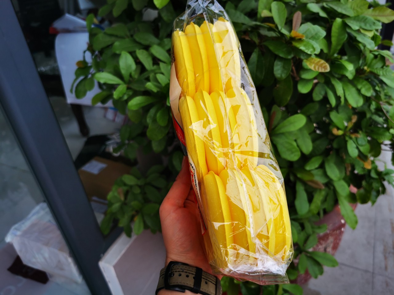 [HCM]Mút Thoa Hóa Chất Chăm Sóc Xe  Mút Tròn Đánh Sáp Bọt Biển