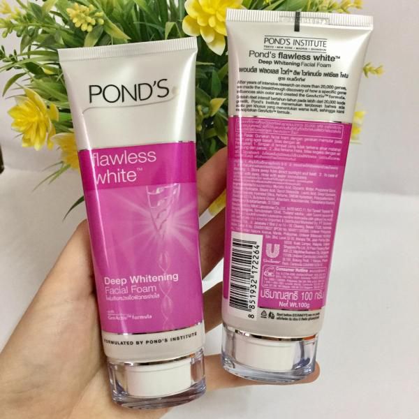 [HCM]SỮA RỬA MẶT TRẮNG DA CAO CẤP PONDS FLAWLESS WHITE (100G)