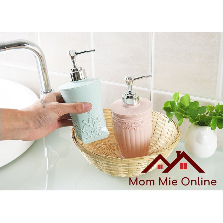 [HCM]Bình đựng sữa tắm dầu gội nước rửa tay 400ml