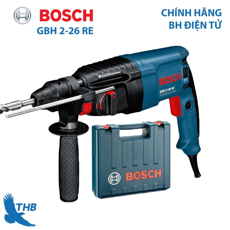 Máy khoan búa Máy khoan bê tông Bosch GBH 2-26 RE Công suất 800W Mũi khoan búa 26mm Bảo hành 12 tháng Dòng máy Heavy Duty