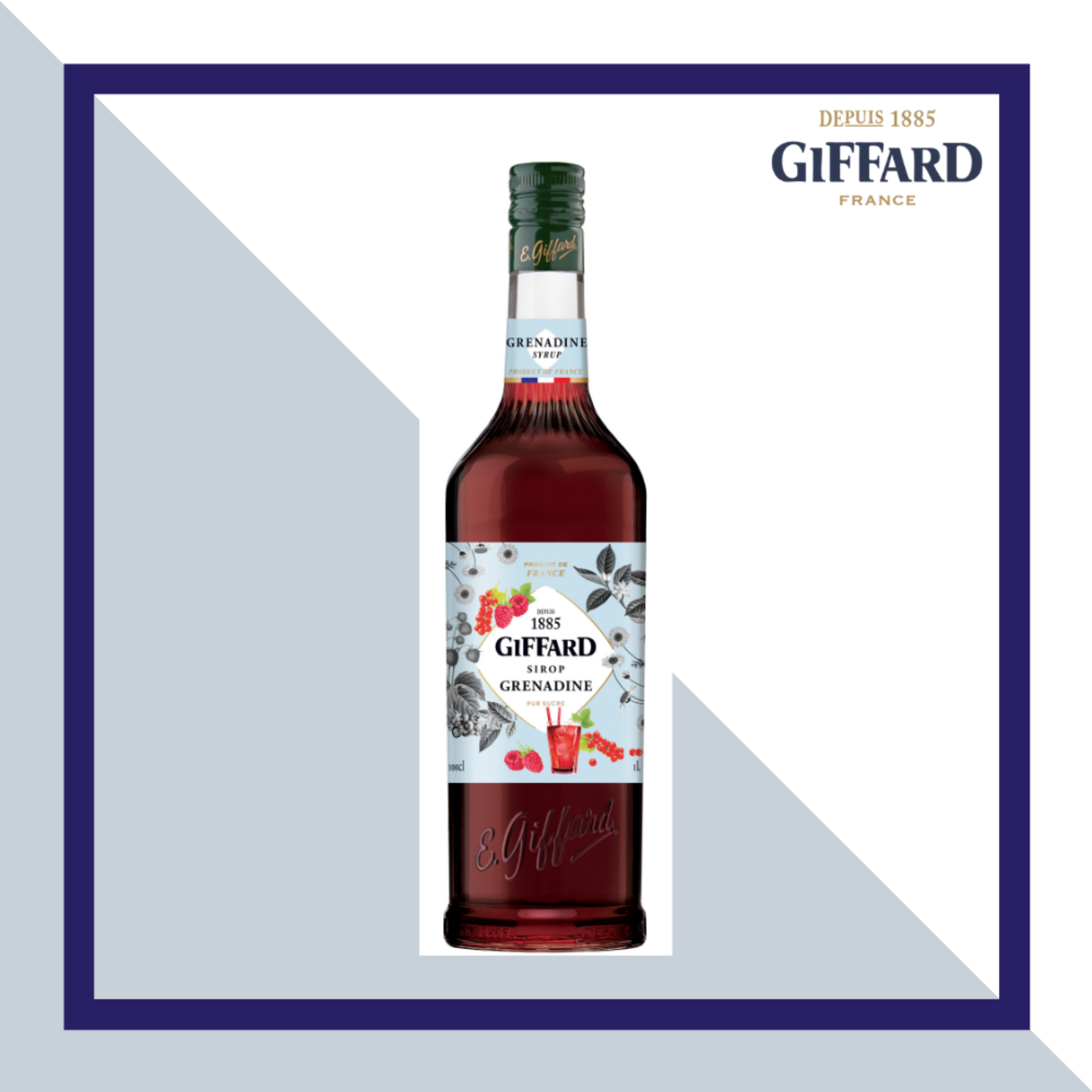 Siro Grenadine (Grenadine Syrup) 1000ml Giffard Vietnam