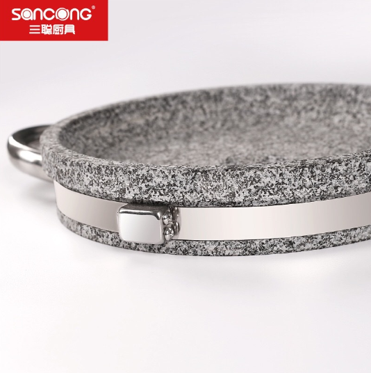 Chảo đá nướng thịt Hàn Quốc size 30cm hàng soncong