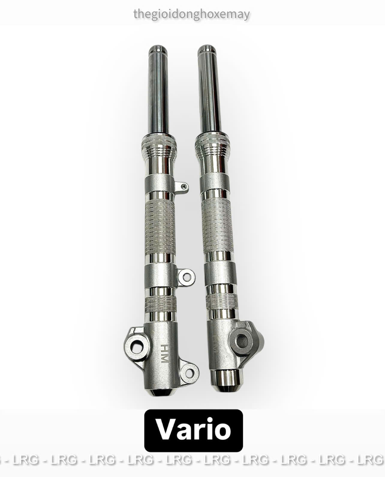 Phuộc Trước, Giảm Xóc Trước Phay Thái HM Màu Bạc Ex150 - Ex155, Sirius, Vario, Wave S110 Size Hạ 3 Phân