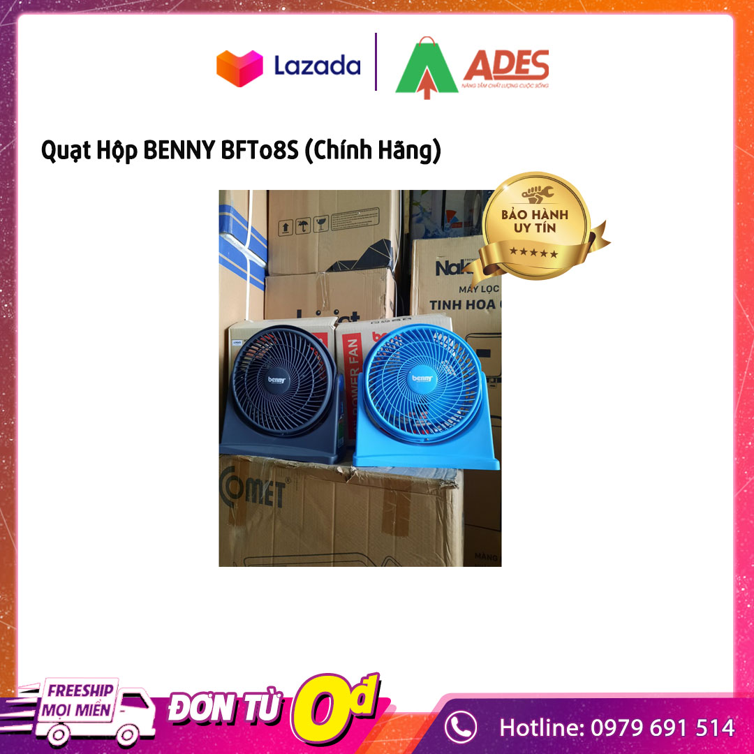 Quạt Hộp BENNY BFT08S - BH 2 Năm