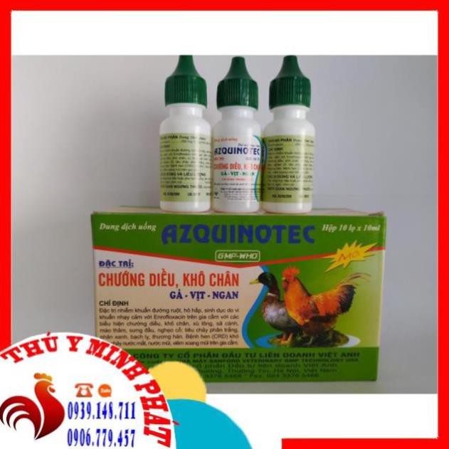 1 HỘP AZQUINOTEC (10 LỌ X 10ML)