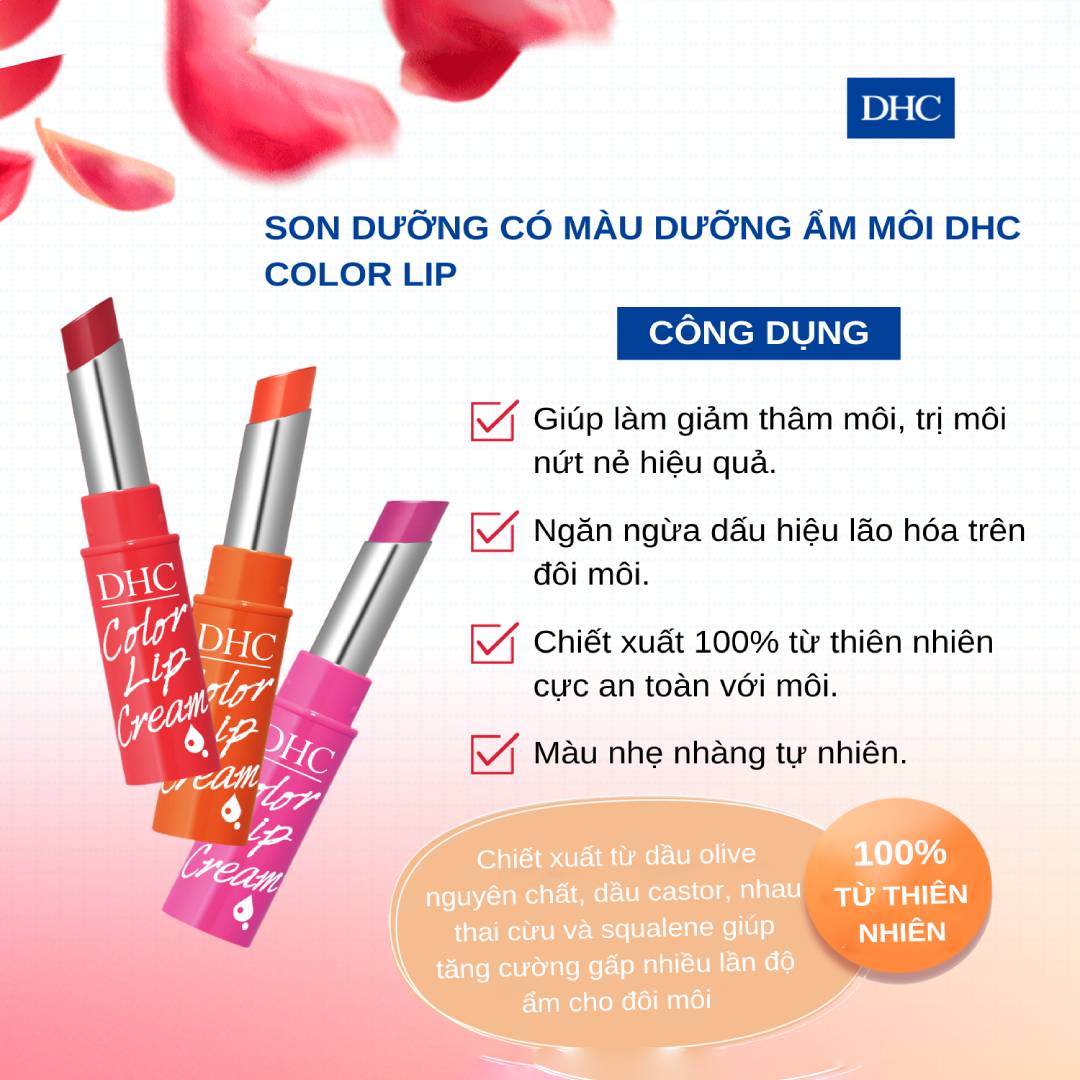 Son Dưỡng Môi DHC Lip Cream Nhật Bản 1,5g