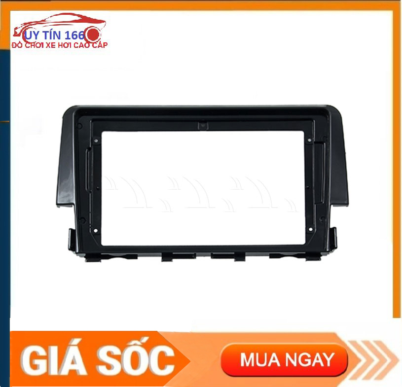 Mặt dưỡng màn hình android cho xe honda civic 2018-2019 kèm dây nguồn zin theo xe