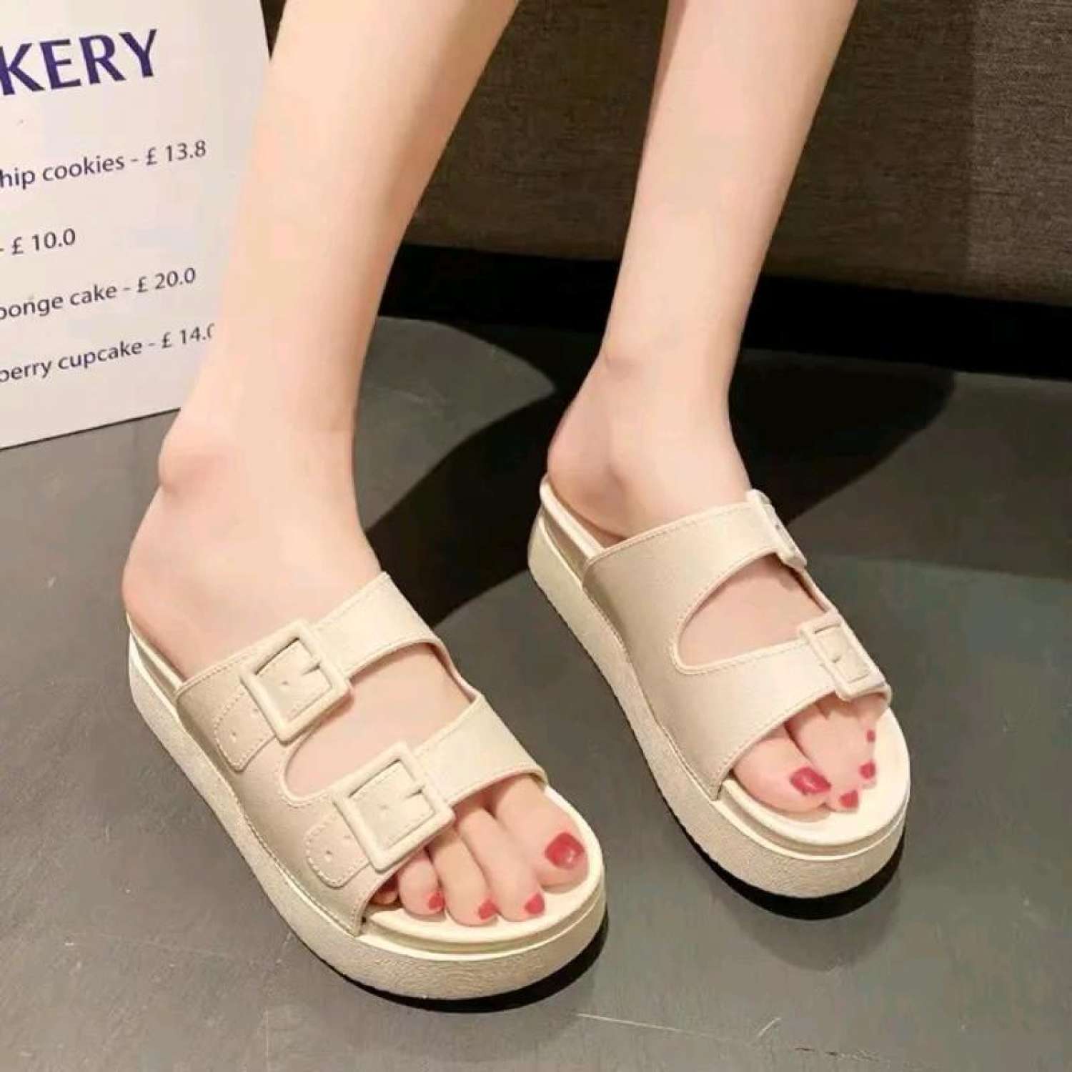 Dép Nữ Tăng Chiều Cao Đế 2 Tầng 5cm (Fom nhỏ Tăng 1 Size)