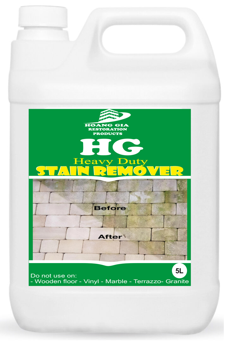 HG Heavy Duty STAIN REMOVER 5000ML-Tẩy ố bê tông, xi măng trên nền gạch