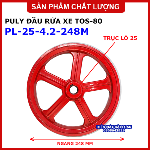 PULY MÁY RỬA XE ĐẦU RỜI CHẠY DÂY CUROA