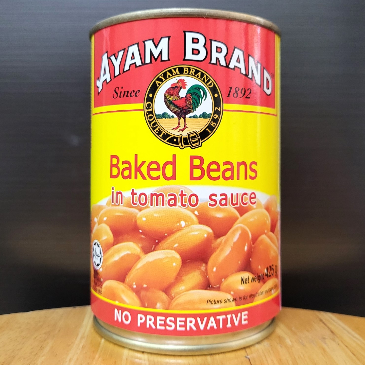 AYAM - lon 425g - ĐẬU SỐT CÀ CHUA MALAYSIA Baked Beans In Tomato Sauce