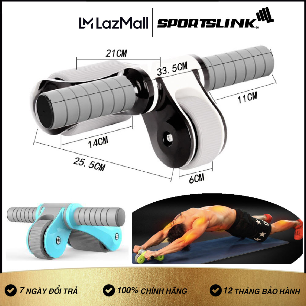 Con lăn tập bụng 2 bánh cải tiến gấp gọn
