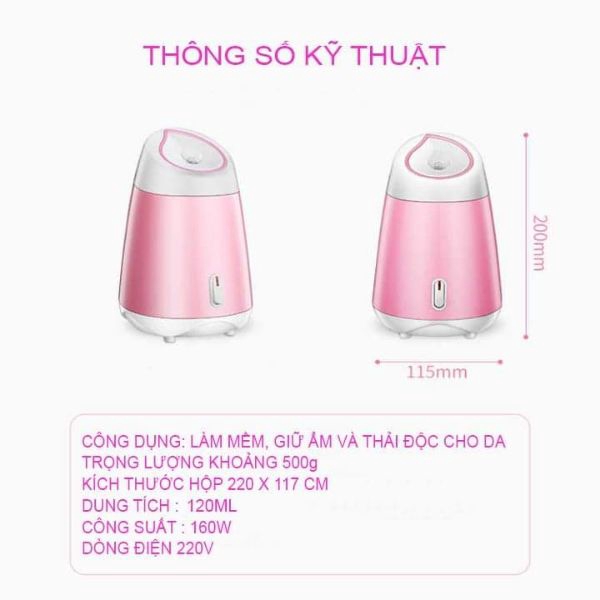 Máy xông mặt hoa quả, xông chanh sả, xông mũi hỗ trợ điều 1TRỊ Covid