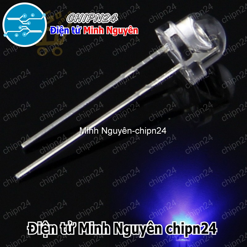 [50 con] (TK1) Led 5mm Lùn màu XANH DƯƠNG (LXD5)