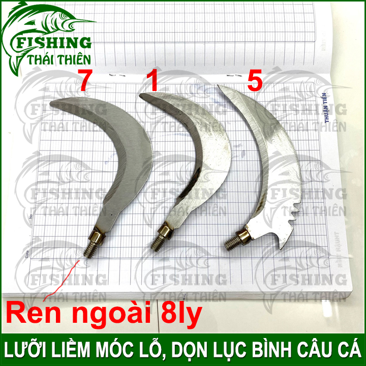 Lưỡi Liềm Cắt Cỏ Dọn Lục Bình Móc Lỗ Câu Cá