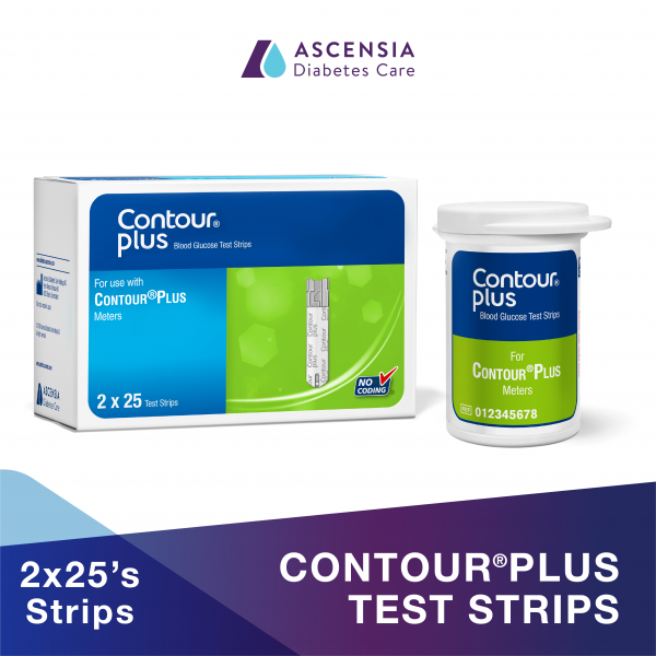 Hộp 50 que thử đường huyết Contour Plus