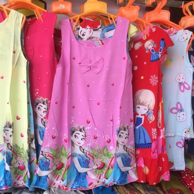 COMBO 3 váy lanh cho bé từ 6-20kg