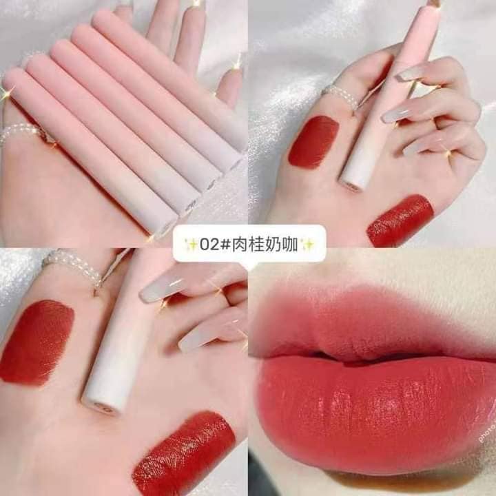 Sét 5 son kem lì LEADUU hồng