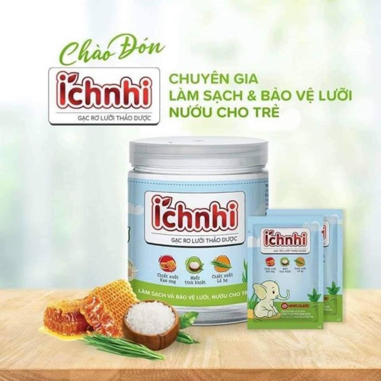 Gạc rơ lưỡi Ích Nhi hộp 30 cái
