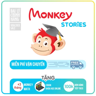 Monkey Stories (Trọn đời, 1 năm) - Truyện tương tác Phát triển toàn diện 4 kỹ năng tiếng Anh