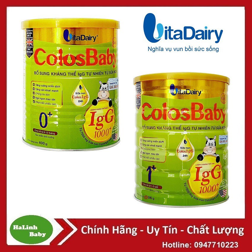 Sữa bột colosbaby gold 0+ 400g cho trẻ 0_12 tháng hsd 2026