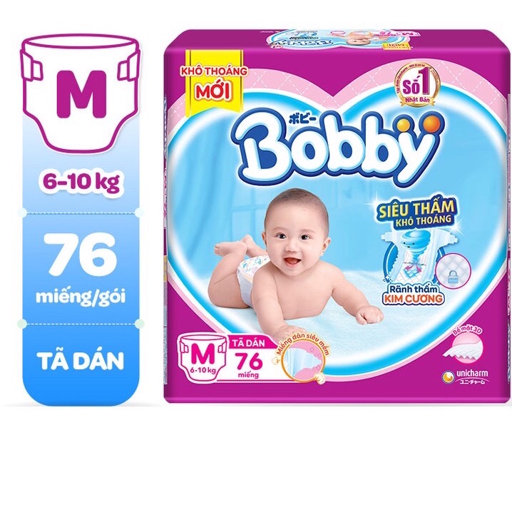 Tả dán Bobby M76/ L68 tặng cáo bông