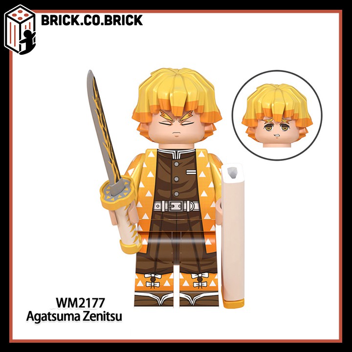 Demon Slayer Đồ Chơi Lắp Ráp Mô Hình Minifigure Kimetsu No Yaiba Anime Thanh Gươm Diệt Quỷ MỚI NHẤT WM6116