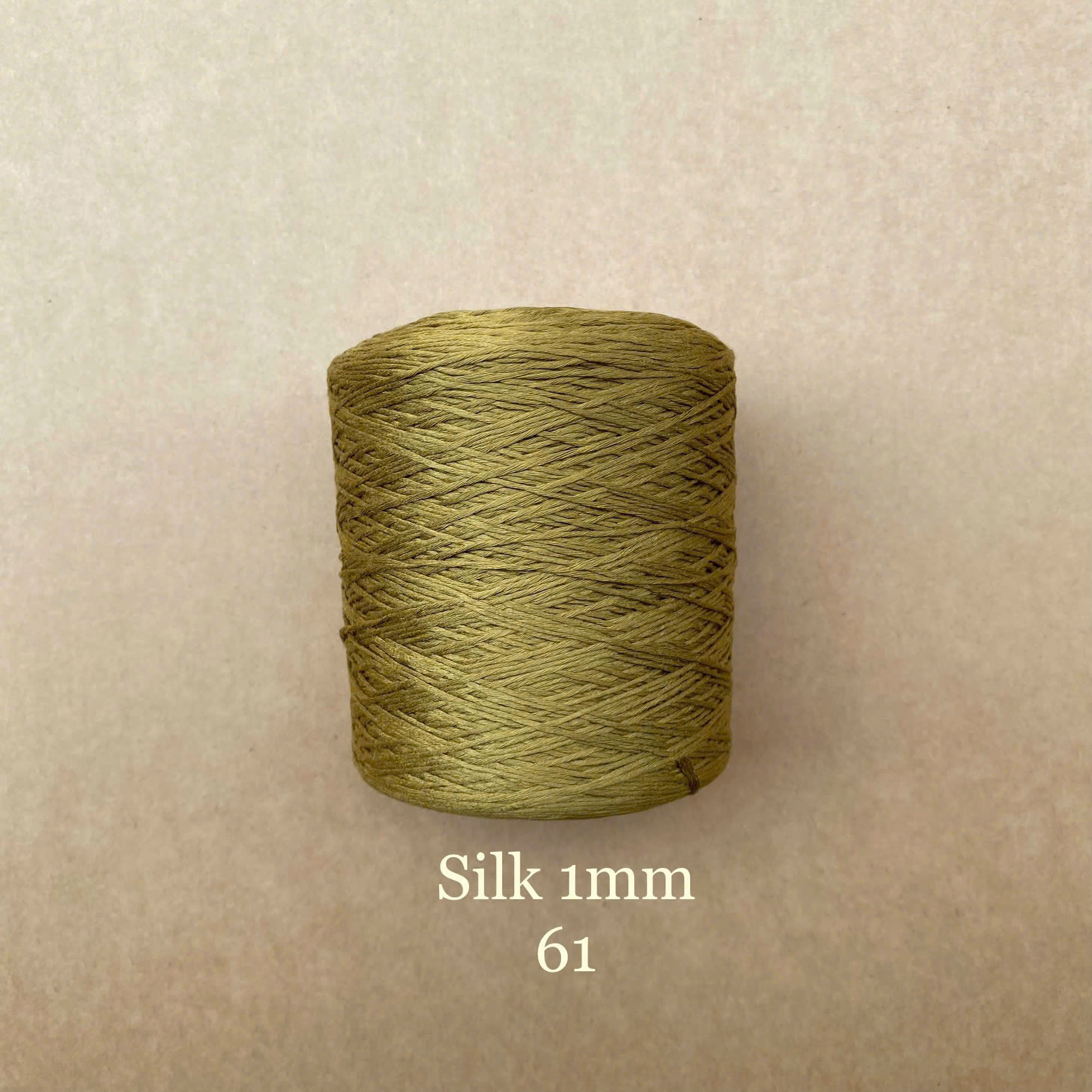 100% Silk Yarn Roll, 1mm, 300g, Solid Color