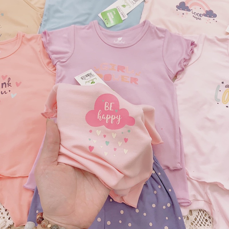 Bộ cộc tay bé trai/bé gái raglan Petit Lullaby [NH310M-NH313M]