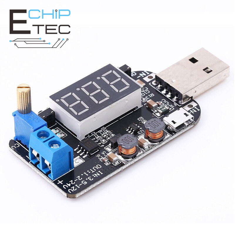 DC-DC USB Có Thể Điều Chỉnh Mô-đun Cấp Nguồn Lên/Xuống Mô-đun Chuyển Đổi Tăng Tốc Buck Bộ Điều Chỉnh Điện Áp 5V Đến 3.3V 9V 12V 18V 24V
