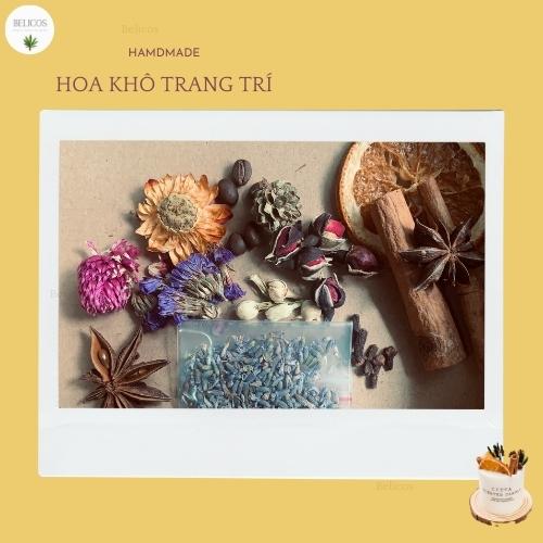 [HCM]Set hoa khô trang trí nến thơm cực đẹp