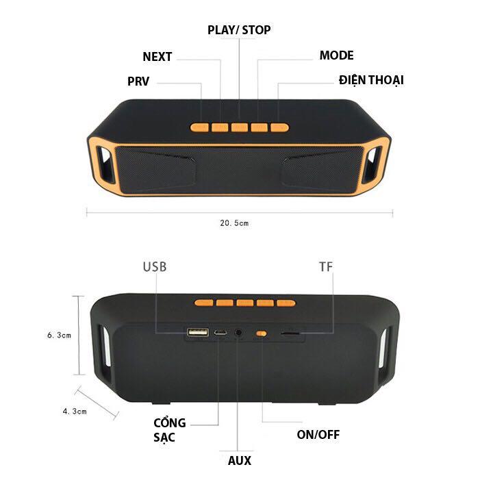 ( RẺ MÀ CHẤT ) Loa Bluetooth Không Dây M600 - Âm Thanh Định Cao , Thiết Kế Đơn Giản , Bền Bỉ , Pin Khỏe - Bảo Hành Lỗi 1 Đổi 1
