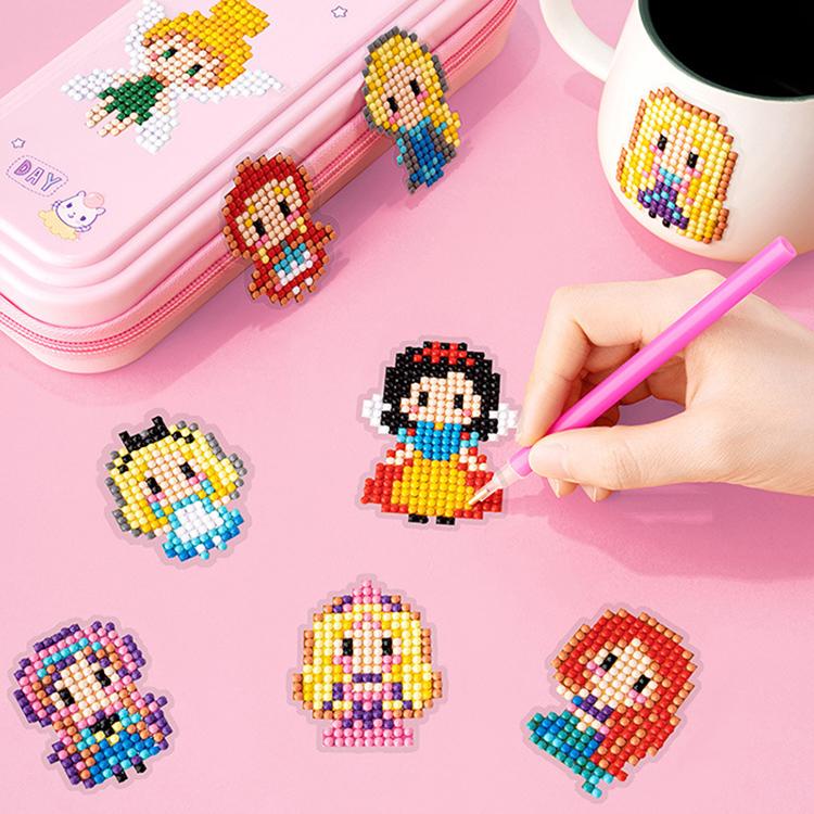 Tranh đính đá, sticker dán đồ vật, đồ chơi DIY cho bé thủ công