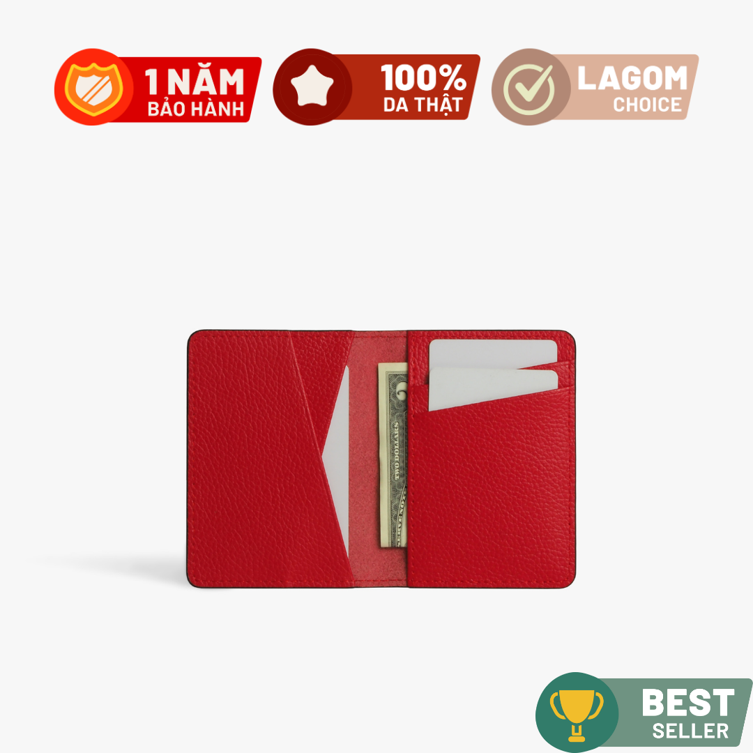 Ví mini đựng thẻ Da Thật LAGOM Card Togo