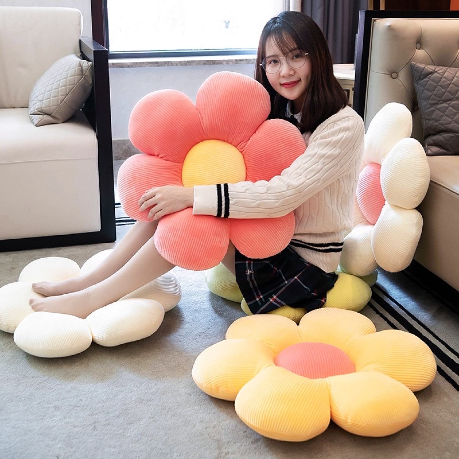 Nệm hình hoa gối ôm hoa cúc