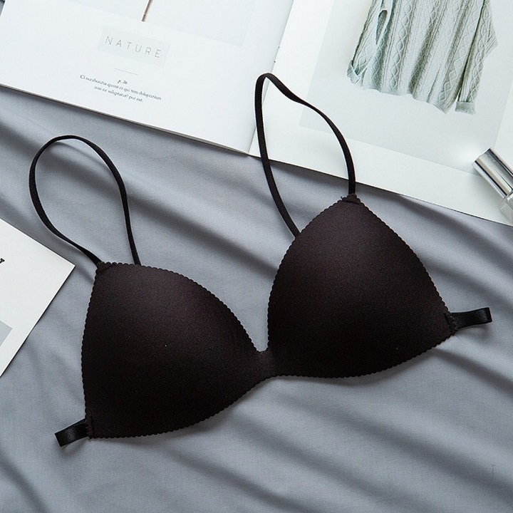 Áo Ngực Không Gọng Su Dây Mảnh - Bra 2 Dây Cài Sau Đệm Mút Mỏng MYBIKINI B818